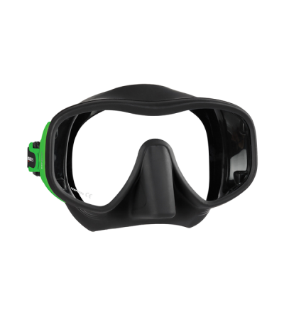 Masque monoverre sans cerclage Mares Juno en silicone pour la plongée et le snorkeling - visage normal