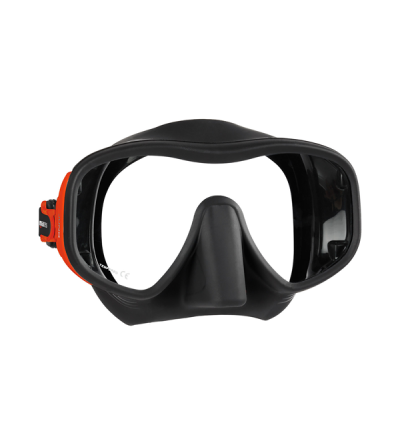 Masque monoverre sans cerclage Mares Juno en silicone pour la plongée et le snorkeling - visage normal