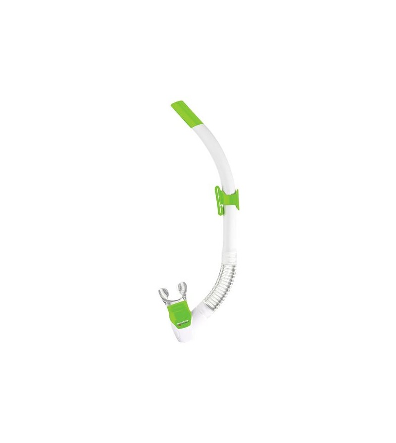 Tuba à soupape Mares Rebel Flex avec tube annelé en silicone & grand confort respiratoire pour la plongée et le snorkeling