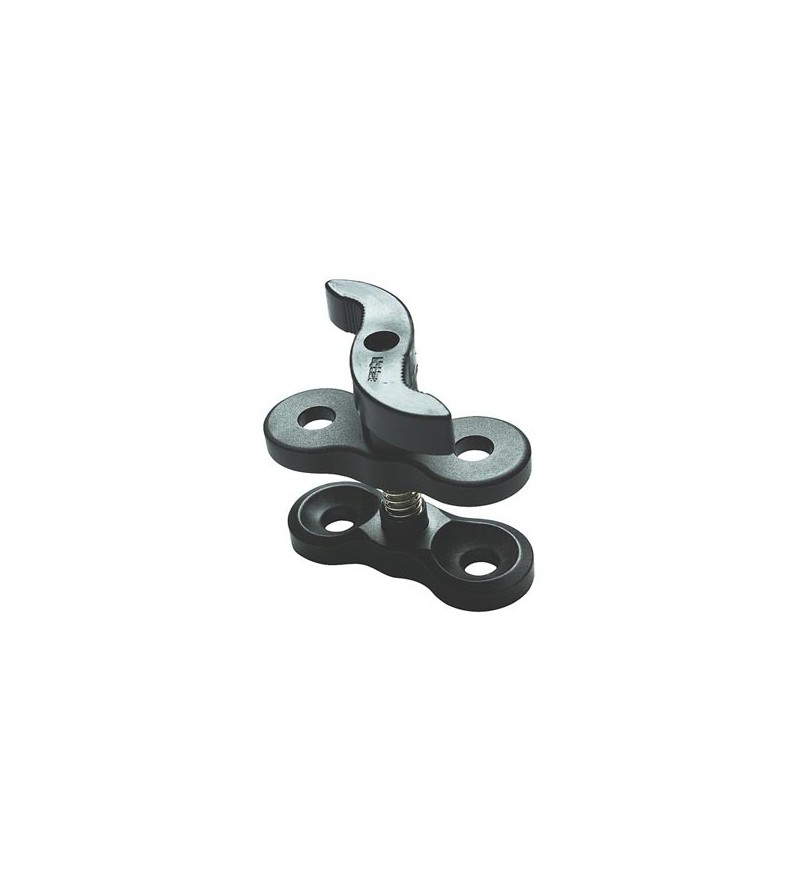 Double Clip CLP02 Bigblue en aluminium pour assemblage de rotule pour bras photo/vidéo sous-marine