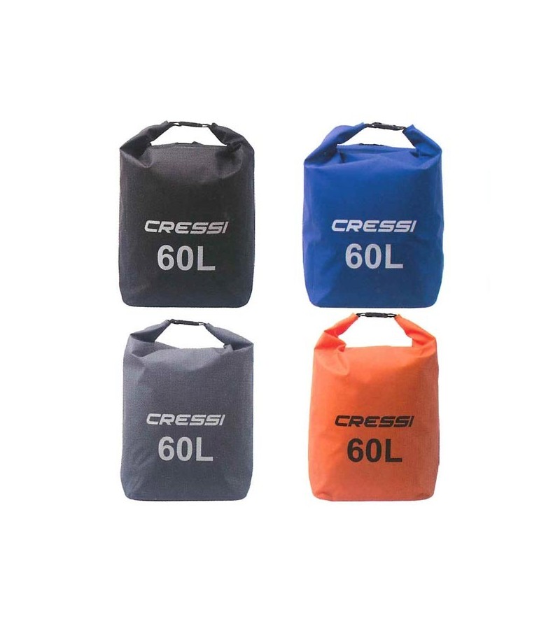 Sac à dos étanche Cressi Dry Back Pack pour la plongée, apnée, nage, navigation, plage, activités aquatiques et outdoor - 60L