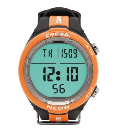 La Neon est montre ordinateur Cressi de plongée & apnée compacte et multi-gaz