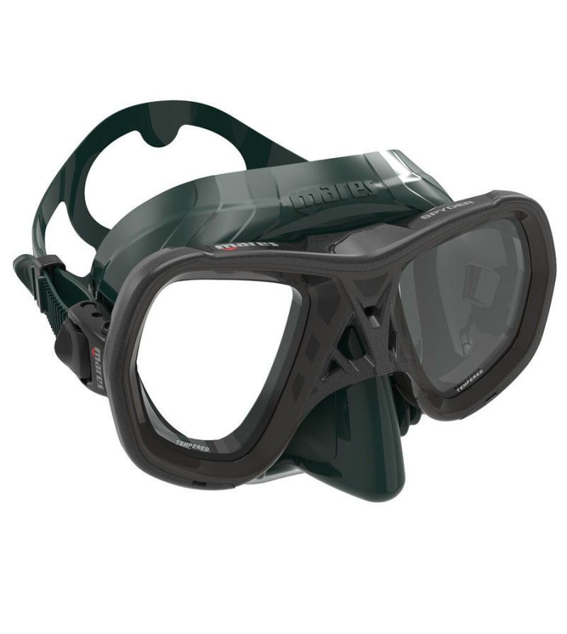 Masque Mares Spyder, masque petit volume et ultra léger avec champ de vision agrandi.