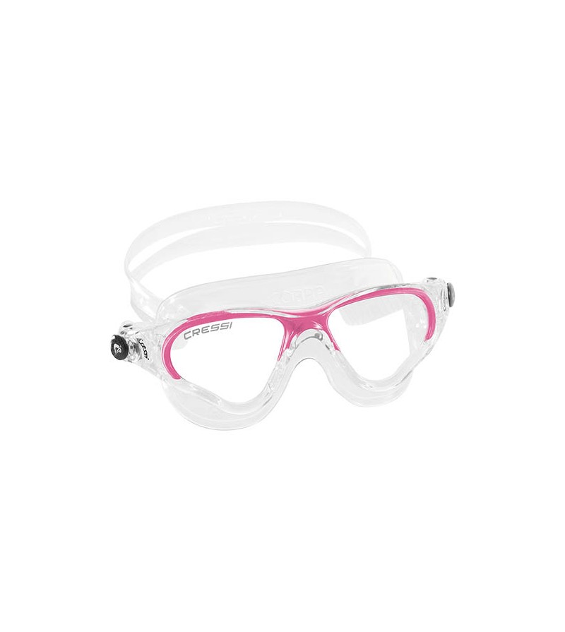 Lunettes de nage Cressi Cobra - transparent / rose