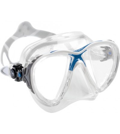 Masque Cressi Big Eyes Evolution Crystal en silicone transparent pour plongée, apnée & snorkeling. Jaune, bleu, rose, noir