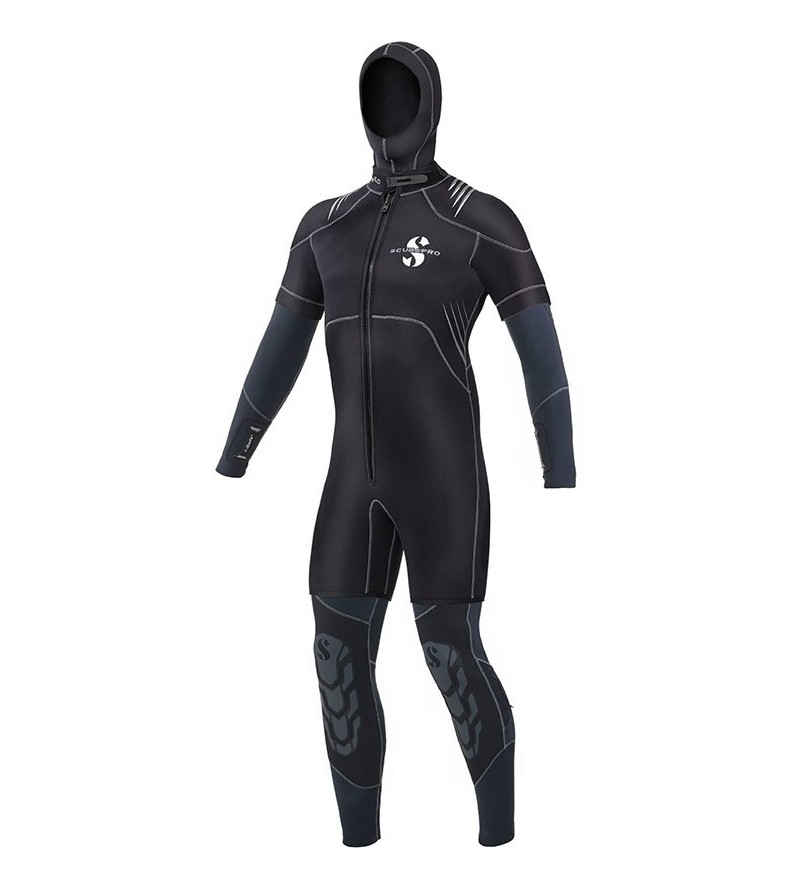Surveste de combinaison & shorty de plongée avec cagoule détachable Scubapro Hybride 6mm pour homme