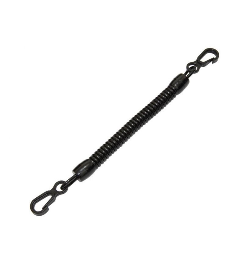 Cordon spirale Aquatec avec mousqueton plastique pour attacher et sécuriser vos petits accessoires de plongée sous-marine