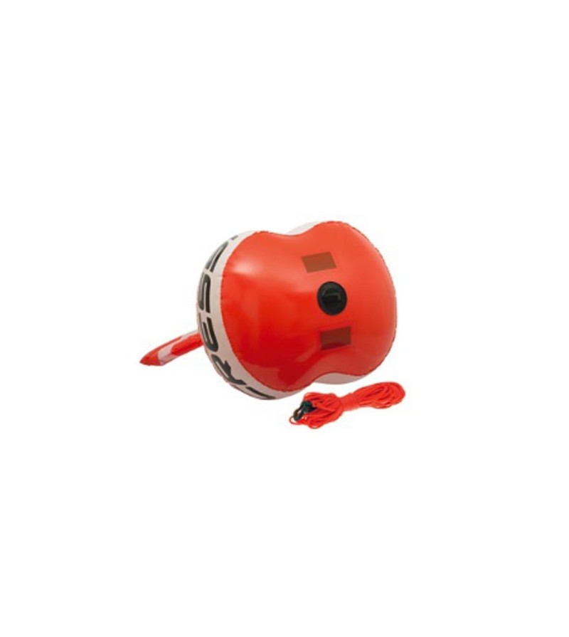 Bouée Easy Cressi avec lest intégré pour plus de stabilité même dans les vagues pour chasse sous-marine & apnée