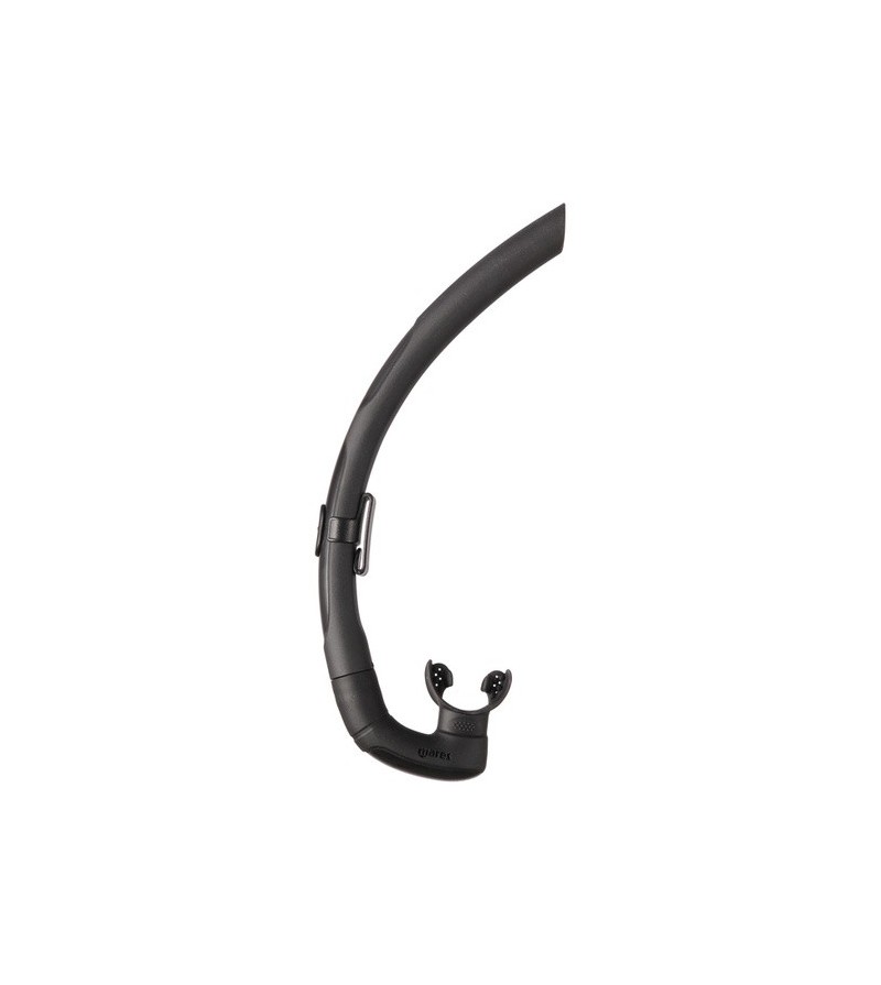 Tuba sans soupape Mares Pro Flex de conception simple et bi-matière souple pour la plongée et le snorkeling - noir