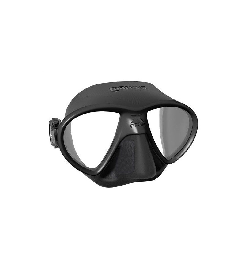 Masque d'apnée et chasse sous-marine à petit volume Mares Pure Instinct X-Free finition mate et profil hydrodynamique - noir